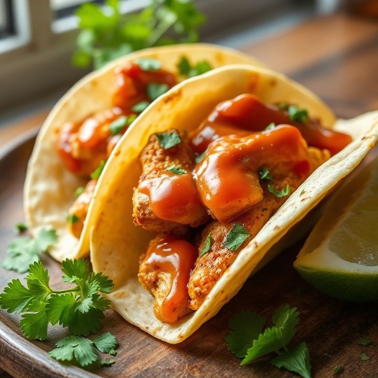Garlic Butter Honey BBQ Chicken Tacos (Easy Homemade Weeknight Winner) finished