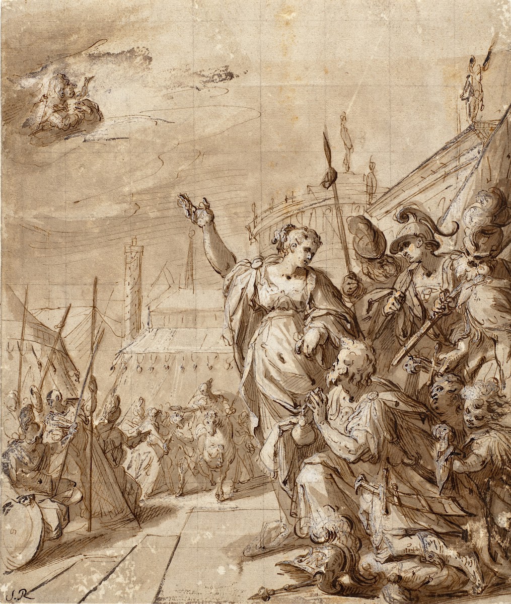 Augustus and the Tiburtine Sibyl circa 1580 1585