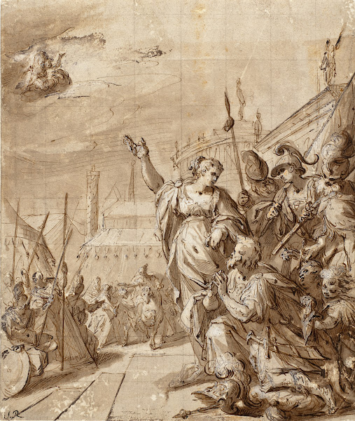 Augustus and the Tiburtine Sibyl circa 1580 1585