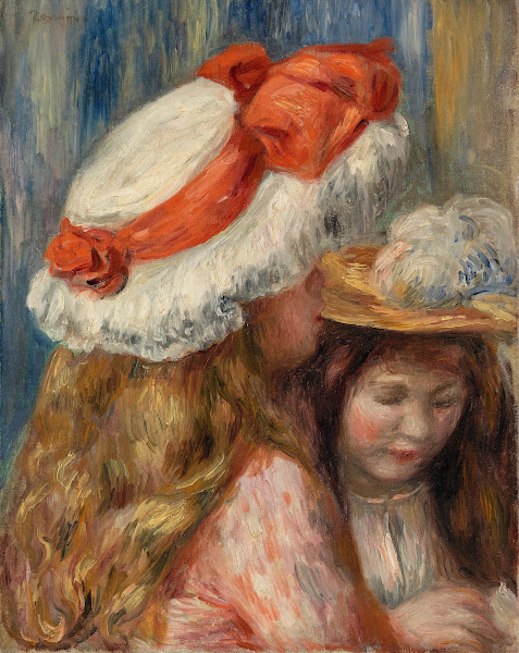 Girls with Hats Jeunes filles aux chapeaux Early 1890s