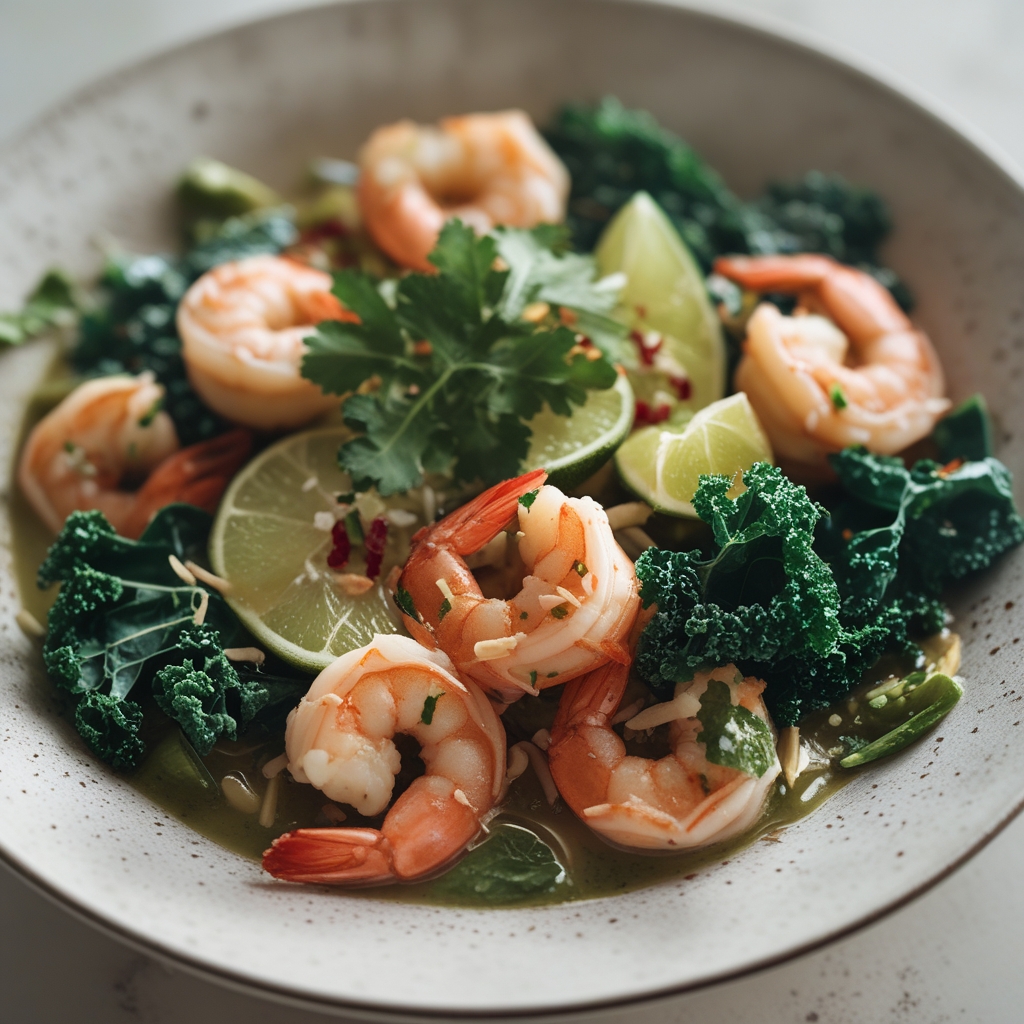 Final Coconut Lime Shrimp & Kale Power Bowl