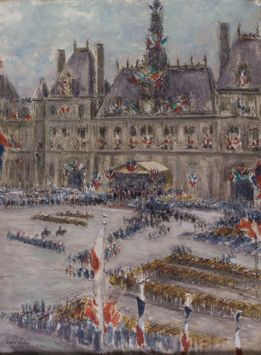 La place de lHôtel de Ville le 13 juillet 1919 1919