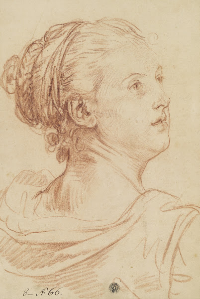 Head of a Woman Looking Back Over Her Shoulder