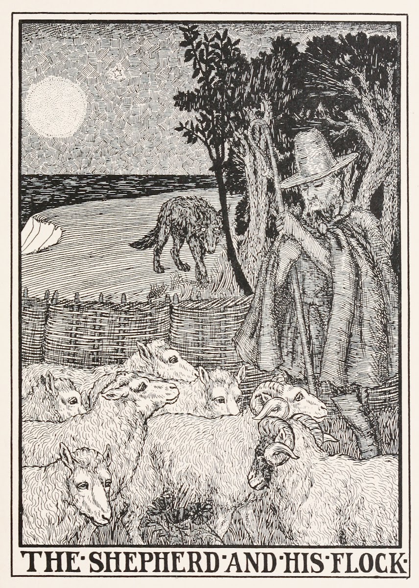 The Shepherd and his Flock 1900