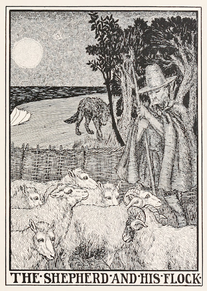The Shepherd and his Flock 1900