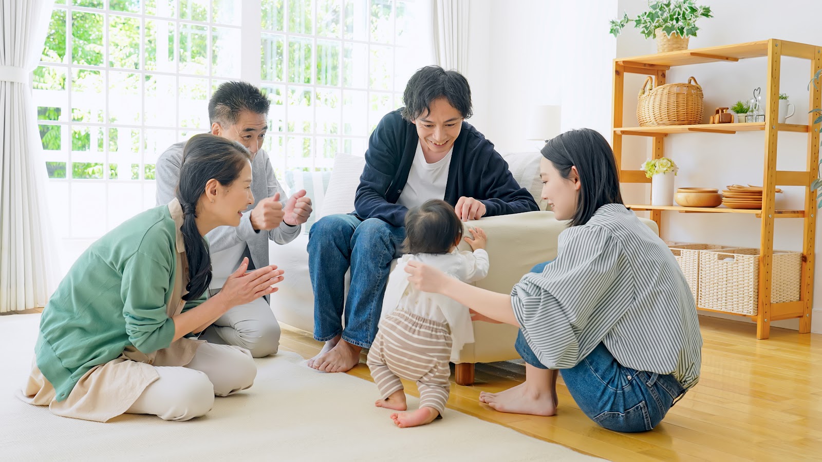 親子での近居・同居のイメージ