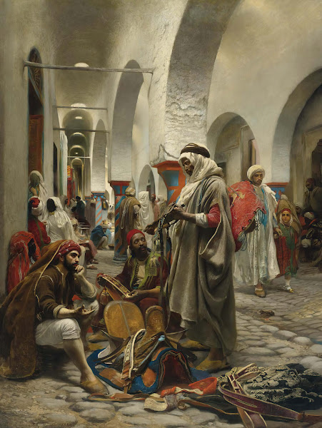 The Souk Des Étoffes Tunis 1889