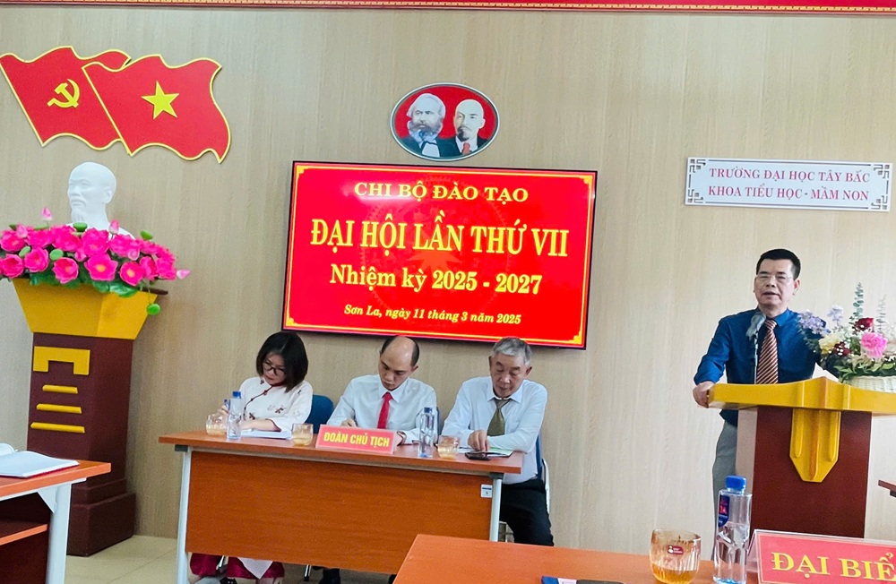 Đại hội Chi bộ Đào tạo  Trường Đại học Tây Bắc, nhiệm kỳ 2025-2027