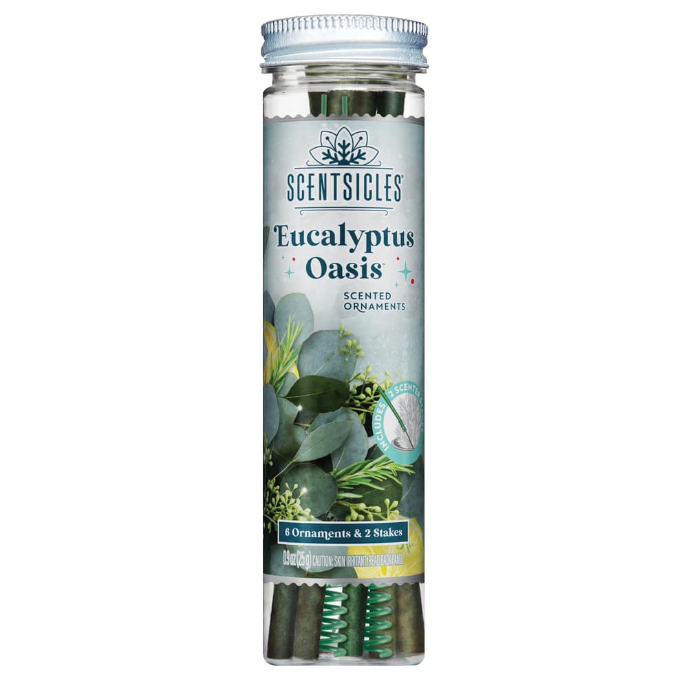 Adornos perfumados Scentsicles™ aroma Eucalipto, 6 piezas
