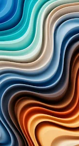 Ethereal Gold and Blue Fluid Marble Art