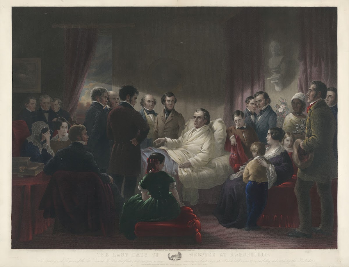 The last days of Webster at Marshfield 1858