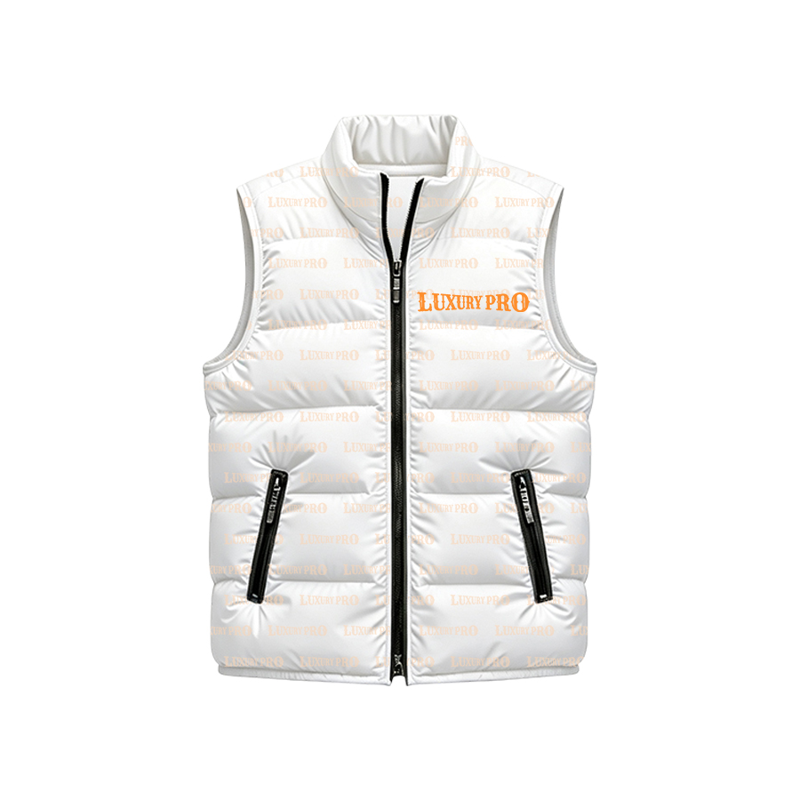 AOP DIN Puffer Vest (Asian Fit| Piping Trim Armholes)