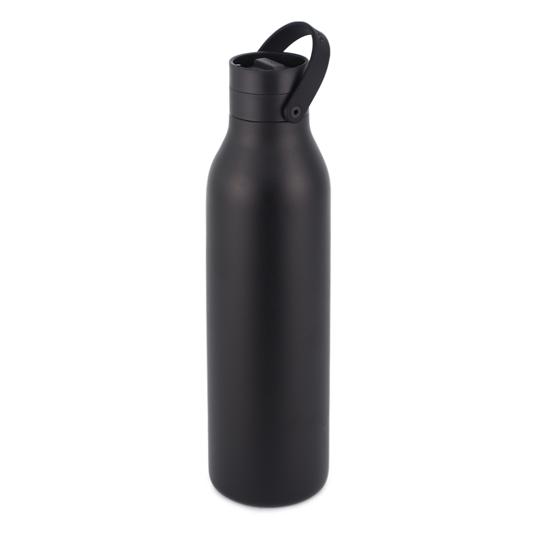 Recycled Stainless Steel Bottle 1000ml Coated Ink Black