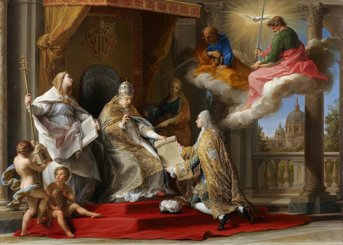 Pope Benedict XIV Presenting the Encyclical Ex Omnibus to the Comte de Stainvill