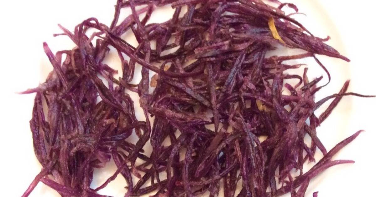 Khoai lang tím chiên tổ chim