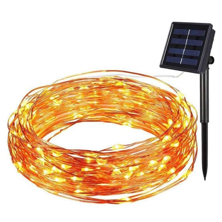 LED-Lichterkette, 10 m, 100 Lichter, USB/Batterie