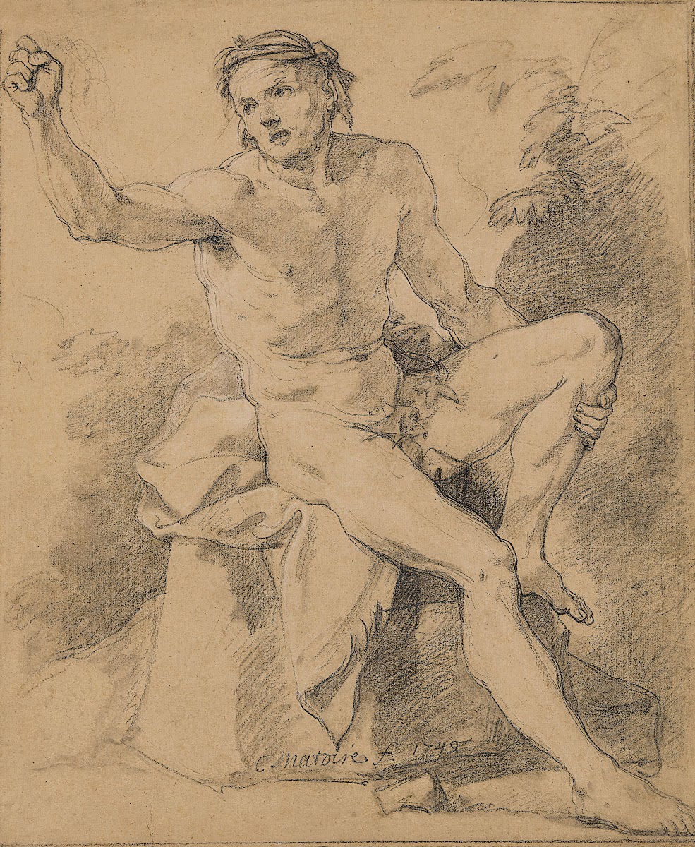 Académie dhomme nu assis 1749