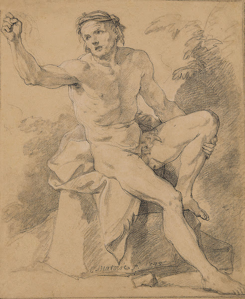 Académie dhomme nu assis 1749