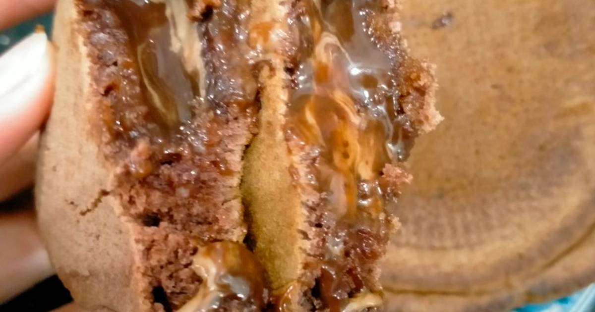 Pancakes nhân socola tan chảy