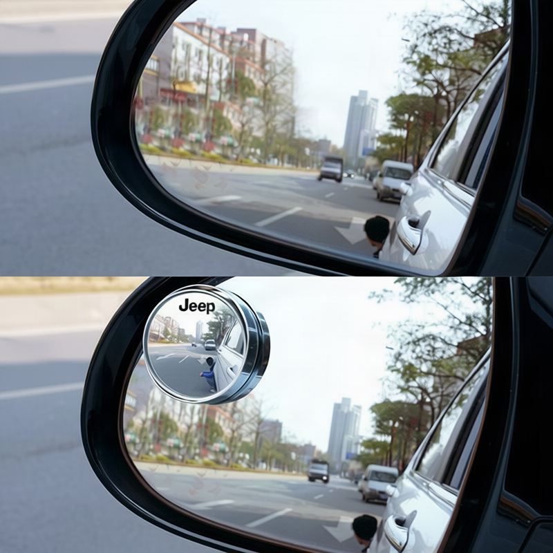Fahrzeug-Blindspiegel zum Kleben oder Saugen