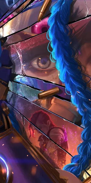 Arcane, League Of Legends, Vi (League Of Legends), Caio Santos, Jinx (League Of Legends) 4K Wallpaper Background