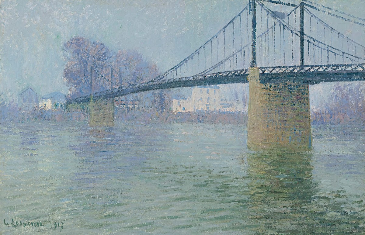 Le Pont Suspendu À Triel 1917
