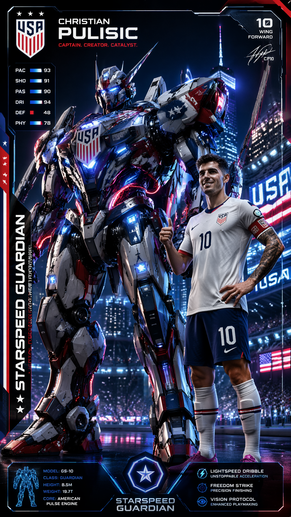 Estados Unidos Christian Pulisic Starspeed Guardian