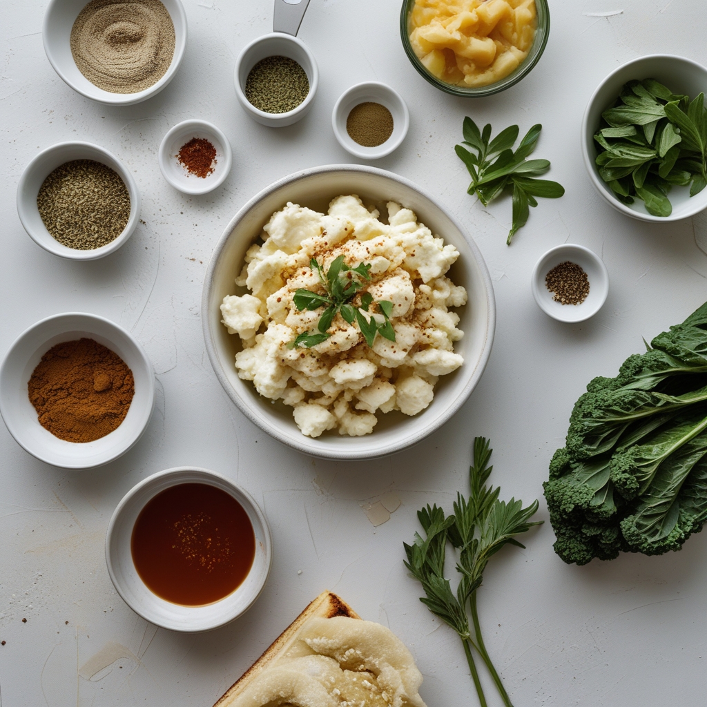 Ingredients for Tracy Malechek-Ezekiel’s Ricotta Stuffed French Toast - Easy Homemade Brunch Delight