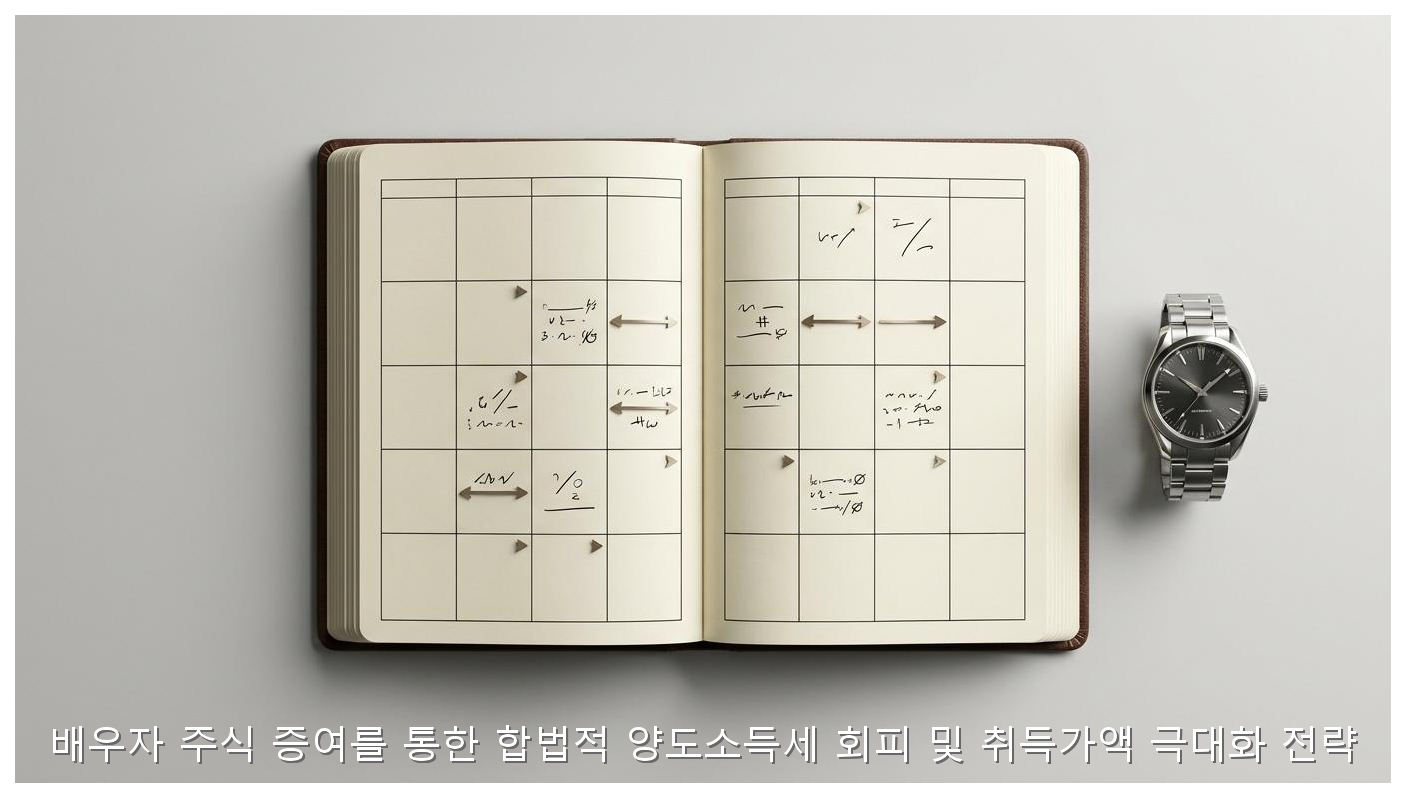 배우자 주식 증여를 통한 합법적 양도소득세 회피 및 취득가액 극대화 전략 핵심 안내 및 분석 인포그래픽 (5)