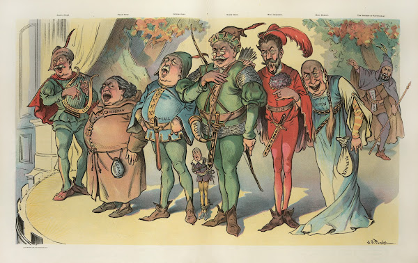 Farewell performance by Robbin Hood and his merry men 1905