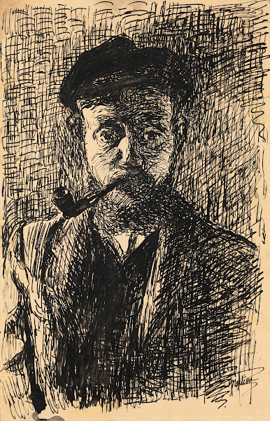 Autoportrait À La Pipe 1900