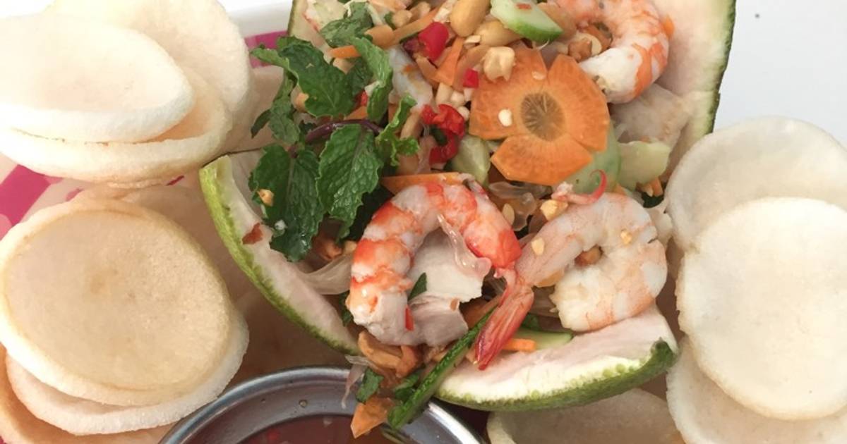 Gỏi bưởi 🦐 thịt,thanh mát ngày hè