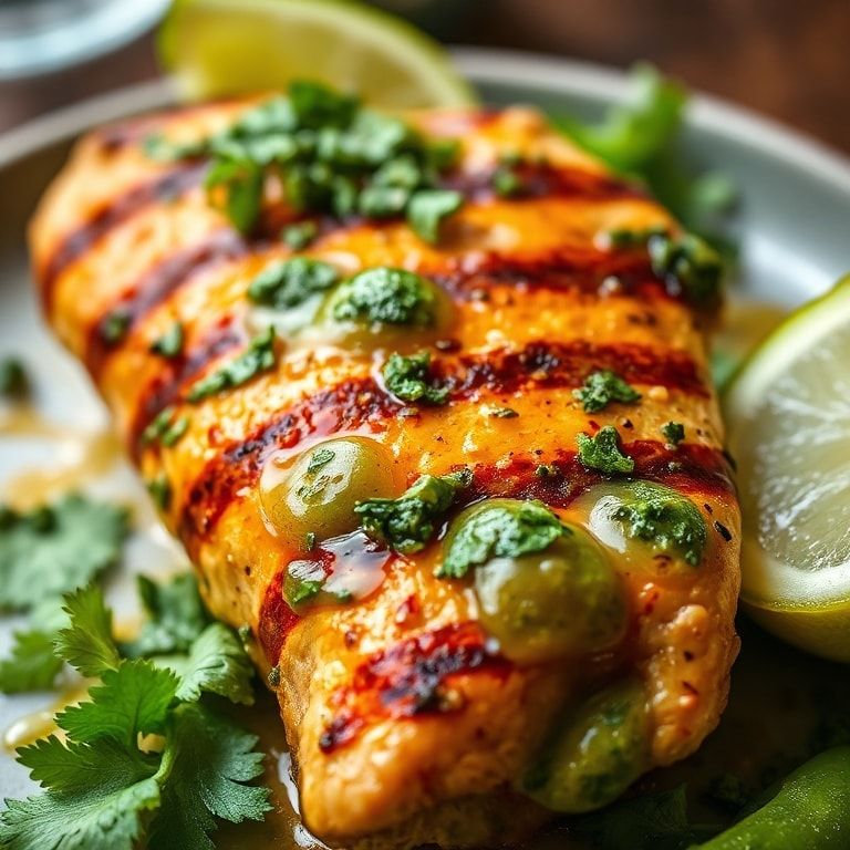 Salsa Verde Grilled Chicken That’s Juicy and Irresistible – Easy Homemade Flavor Explosion finished