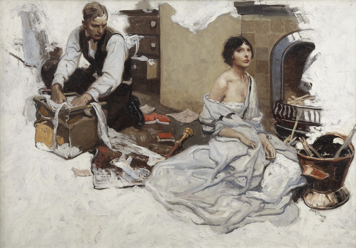 Couple at Hearth 1924