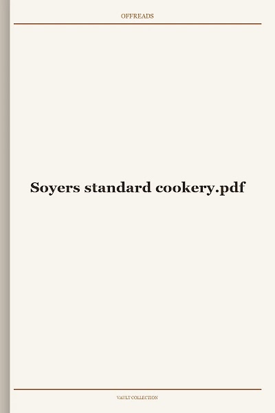 Soyers standard cookery