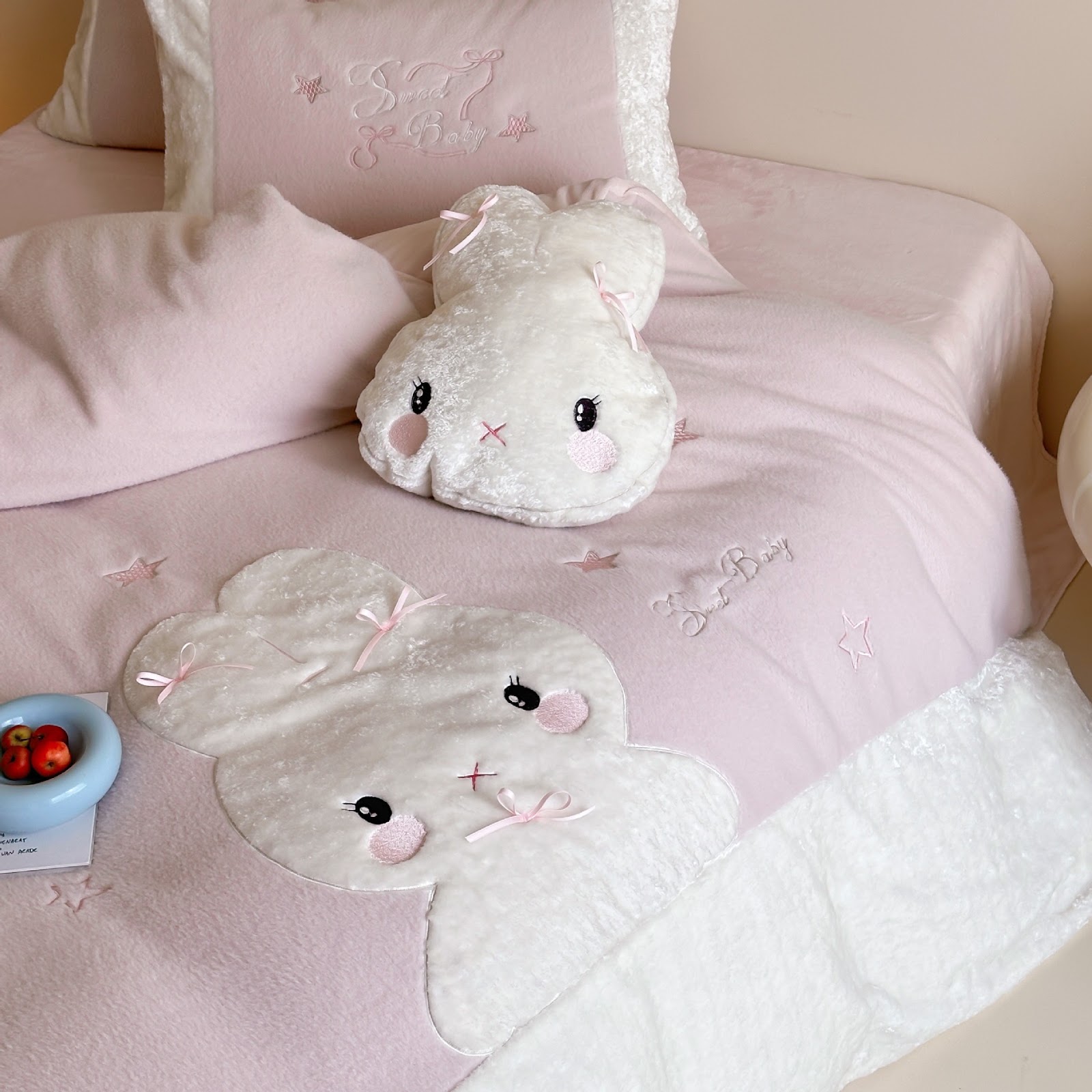 Winter bedding set made of microfiber fleece, soft and warm