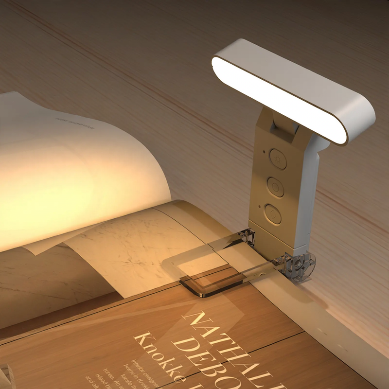Faltbare LED-Buchleuchte mit Klemmfunktion