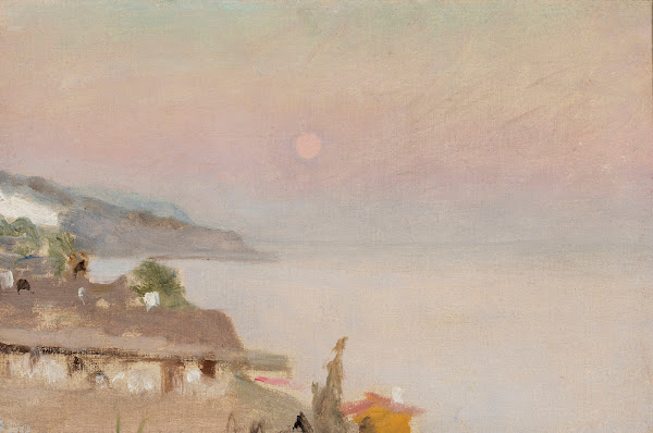 Moonlit evening in Yalta From the journey to Crimea between 1887 and 1899