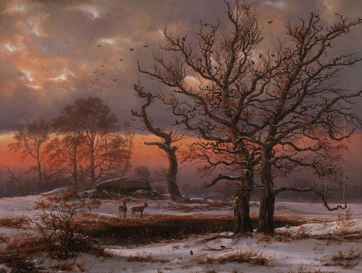 Danish Winter Landscape with Dolmen 1838