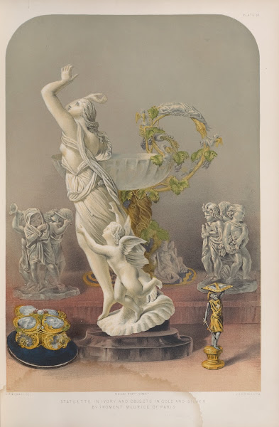Statuette in ivory and objects in gold and silver 1851   1853