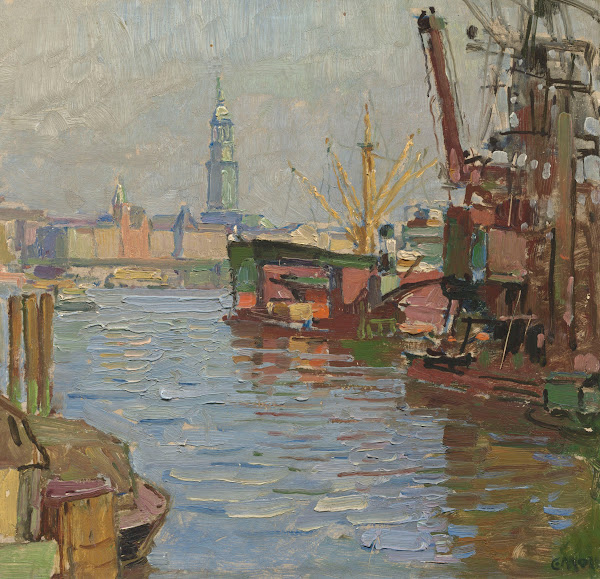 Der Hamburger Hafen circa 1924