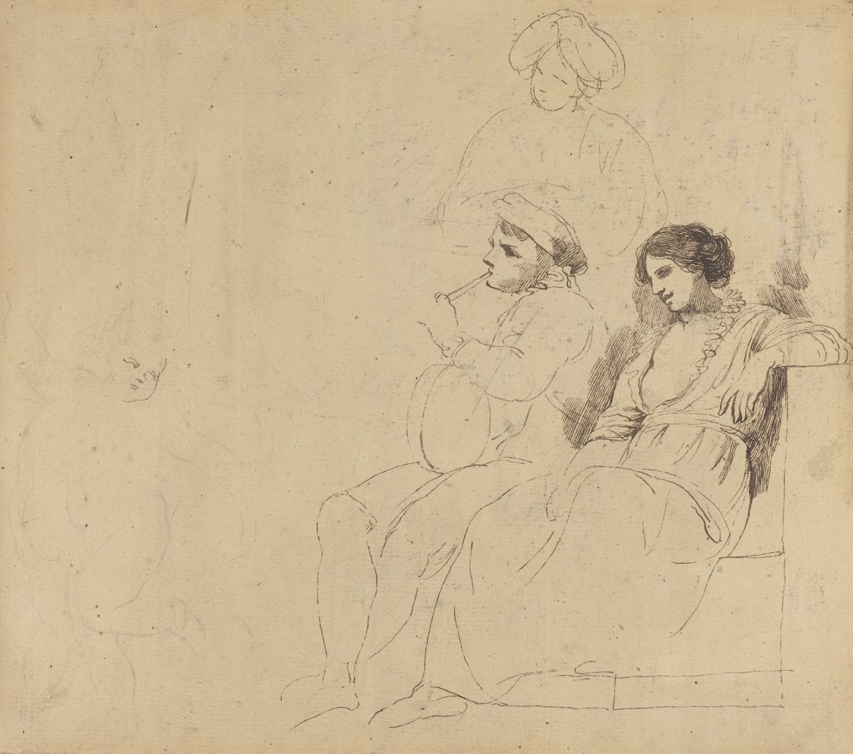 Study for The Rustic Dancers c 1770 1774