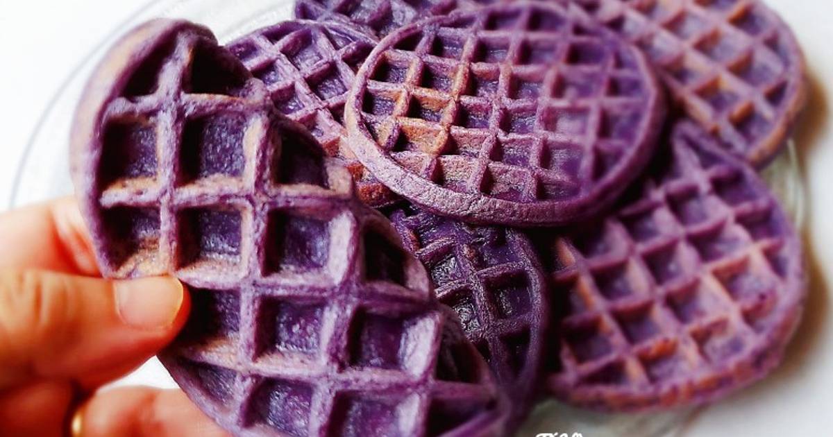 Bánh Waffle khoai lang tím (phiên bản Việt Nam)