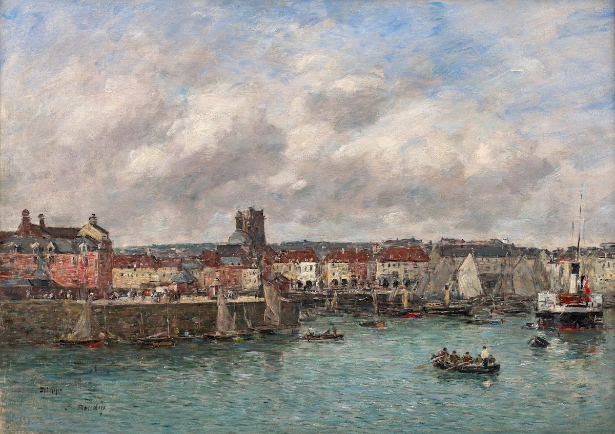 Dieppe Le port vue prise du Pollet