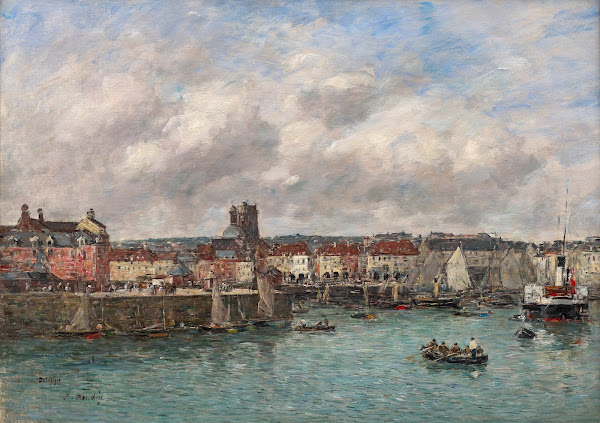 Dieppe Le port vue prise du Pollet