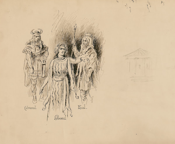 King Lear studies for the characters Edmund Goneril and Fool 1892