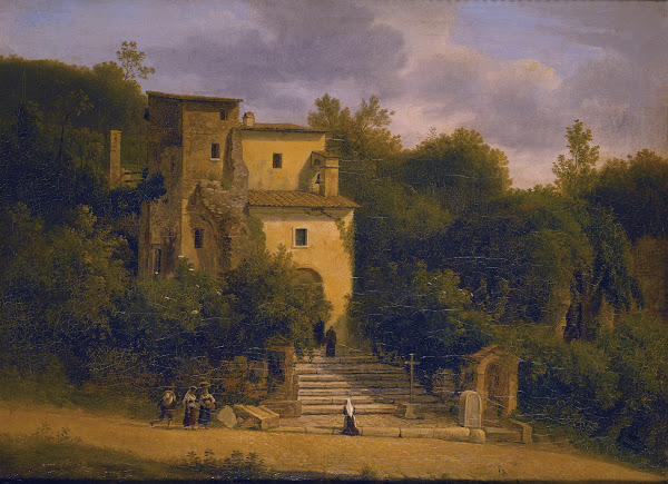 A Roadside Chapel Between Albano And Ariccia After 1814