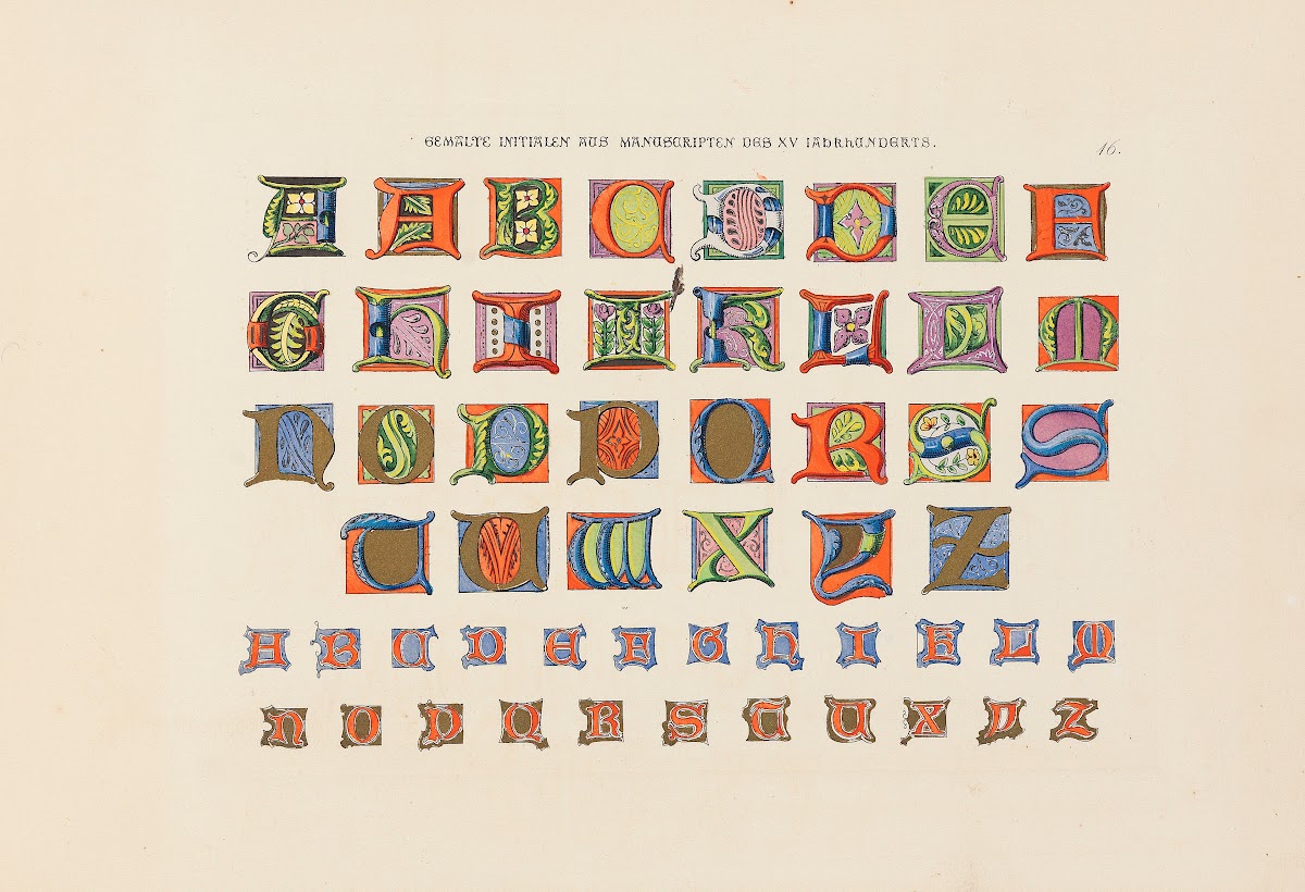 Alphabete Und Schriftmuster 1858