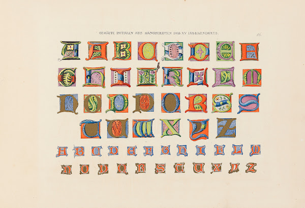Alphabete Und Schriftmuster 1858