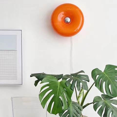 Donut-Lampe, Tisch- oder Wandleuchte, 30×30 cm